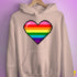 Gilbert Baker Original LGBTQ Gay Rainbow Pride 8-Bit Pixel Heart - Light Pink